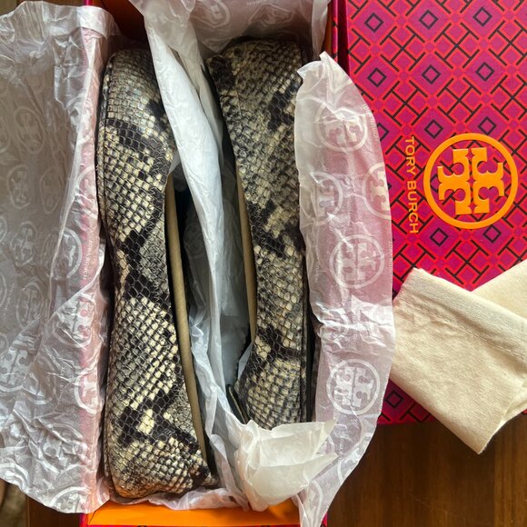 Tory Burch Printed Minnie Travel Ballet Flats size US 9 - Picture 2 of 5